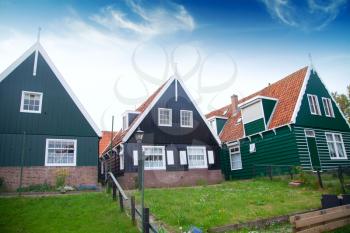 old fishing village of Marken in the Netherlands. Close to Amsterdam. Authentic life