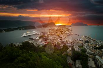 Alesund is a city in Norway. Northern Europe
