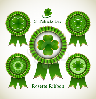 Rosette Ribbon for happy St. Patricks Day