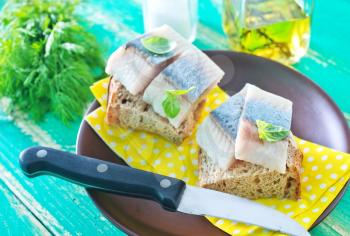 bread with herring