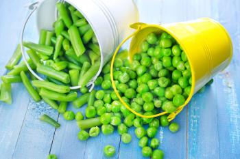 green peas and bean