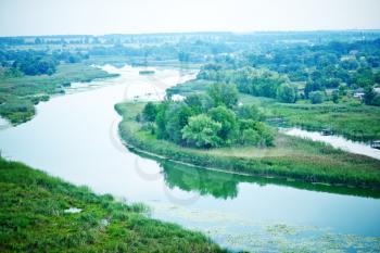 river in Ukraine, old stream in Ukraine