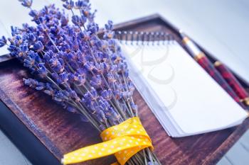 lavender and note