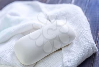 soap and towels