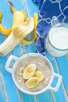 oat flakes with banana