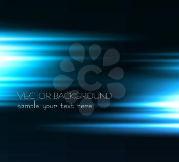 Vector Abstract dark background with blue color light