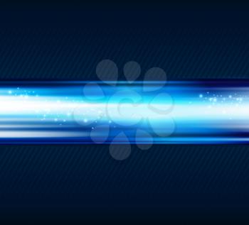 Vector illustration  Abstract blue light shiny background