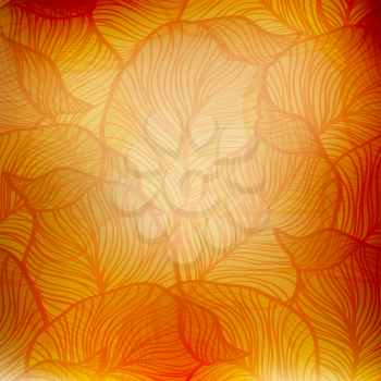 Vector Abstract orange vintage background  EPS 10