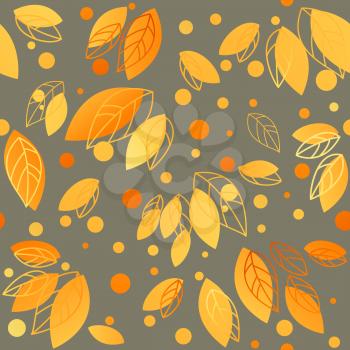 Fall banner with Gold leaves. Vector illustration EPS 10