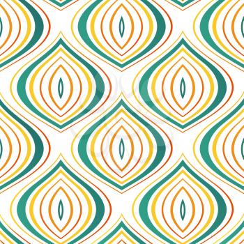 Vector vintage seamless pattern background. Retro style