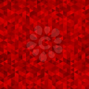 Abstract colorful red vector background with triangles Seamless texture