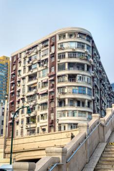 Residential buildings in Shanghai, the most populous city in China