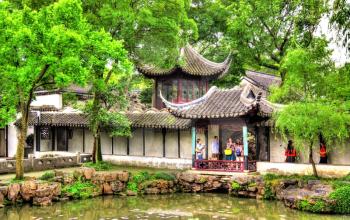 Humble Administrator's Garden, the largest garden in Suzhou, China. UNESCO heritage site.