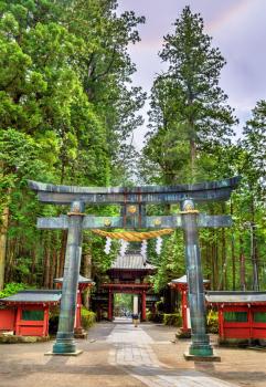 Futarasan shrine, a UNESCO world heritage site in Nikko, Japan