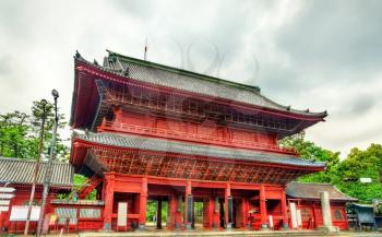 Sangedatsu Gate of Zojo-ji Temple in Tokyo, Japan