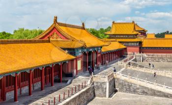 View of the Forbidden City or Palace Museum - Beijing, China