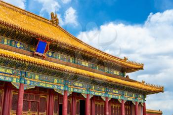 The Gate of Supreme Harmony in the Forbidden City of Beijing - China