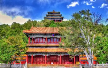 North Gate and Wanchun Pavilion in Jingshan Park - Beijing, China