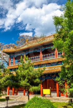 Pavilion in the Beihai park in Beijing, China.