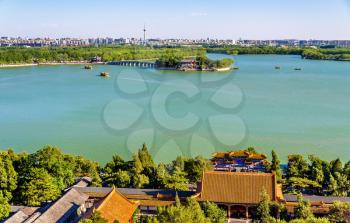 Kunming Lake seen from the Summer Palace - Beijing, China