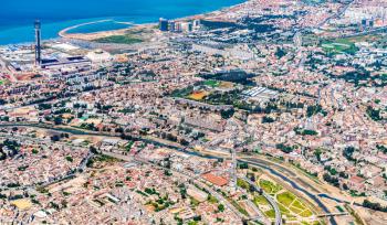 Aerial view of Algiers, the capital of Algeria, North Africa
