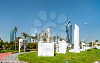 Kuwait City in Miniature at Al Shaheed Park. Kuwait, the Middle East