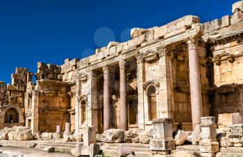 North portico of the Jupiter Temple at Baalbek in Lebanon