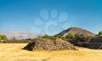 View of Teotihuacan, an ancient Mesoamerican city in Mexico