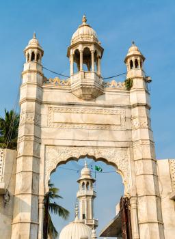 The Haji Ali Dargah, an island mausoleum and pilgrimage site in Mumbai, - Maharashtra, India