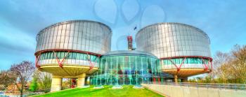 The European Court of Human Rights in Strasbourg - Alsace, France