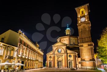 Basilica di San Magno and Palazzo Municipale in Legnano - Italy