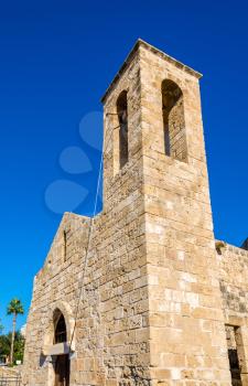 Bell tower of Panagia Chrysopolitissa Basilica in Paphos - Cyprus