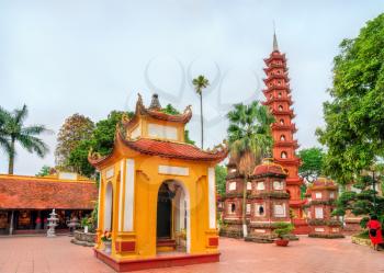 Tran Quoc Pagoda, the oldest Buddhist temple in Hanoi, Vietnam