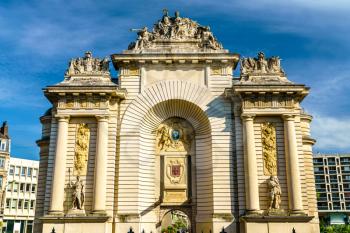 Porte de Paris, a Triumphal Arch in Lille, the Nord department of France