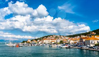 View of Trogir on the Adriatic coast in Croatia
