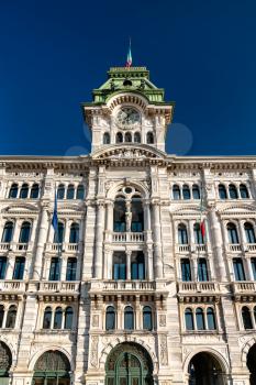 View of the Municipal Palace in Trieste, Italy