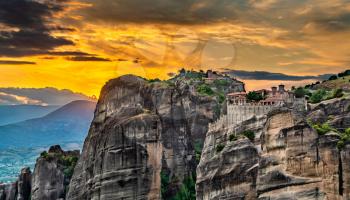 The Holy Monasteries of Varlaam and Transfiguration of Christ at Meteora in Greece