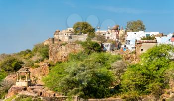 View of Chittor Fort, a UNESCO world heritage site in Rajasthan State of India
