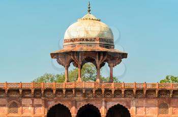 Western Naubat Khana Pavilion at the Taj Mahal - Agra, Uttar Pradesh, India