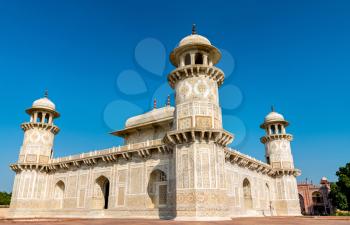 Tomb of Itimad-ud-Daulah. A major attraction in Agra, Uttar Pradesh State of India