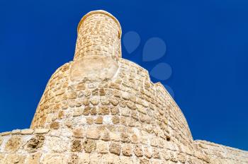 Watch Tower at Bahrain Fort. A UNESCO World Heritage Site in the Persian Gulf