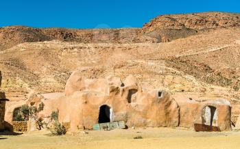 Ksar Hallouf, a fortified village in the Medenine Governorate, Southern Tunisia. Africa