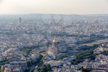 View of Les Invalides from Montparnasse Tower - Paris, France