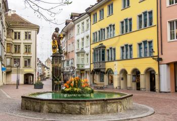 A fountain in Schaffhausen - Switzerland