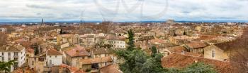 Panorama of medieval city Avignon in France