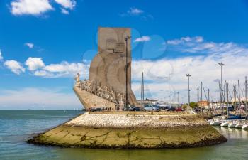View of Monument to the Discoveries in Lisbon, Portugal