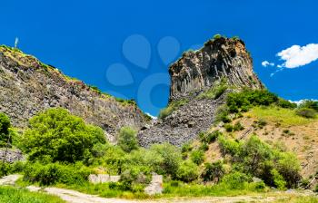 The Symphony of the Stones, basalt column formations in the Garni Gorge, Armenia