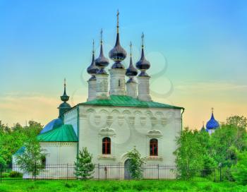 Orthodox Church of the Entry of Christ in Jerusalem. Suzdal, the Golden Ring of Russia