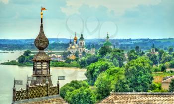 View of Spaso-Yakovlevsky Monastery in Rostov, the Golden Ring of Russia.