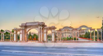 Palace of Nations, the residence of the President of Tajikistan, in Dushanbe. Central Asia